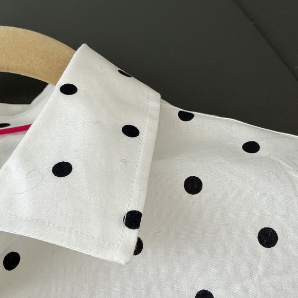 White Polka Dot Button-Up Shirt from TALBOTS - Picture 7 of 7